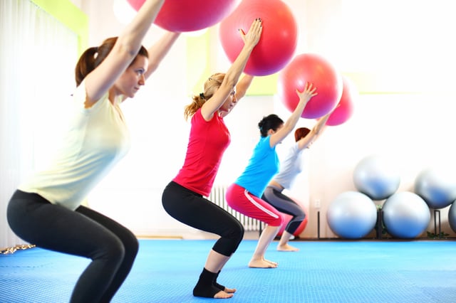 Stability Ball Squat