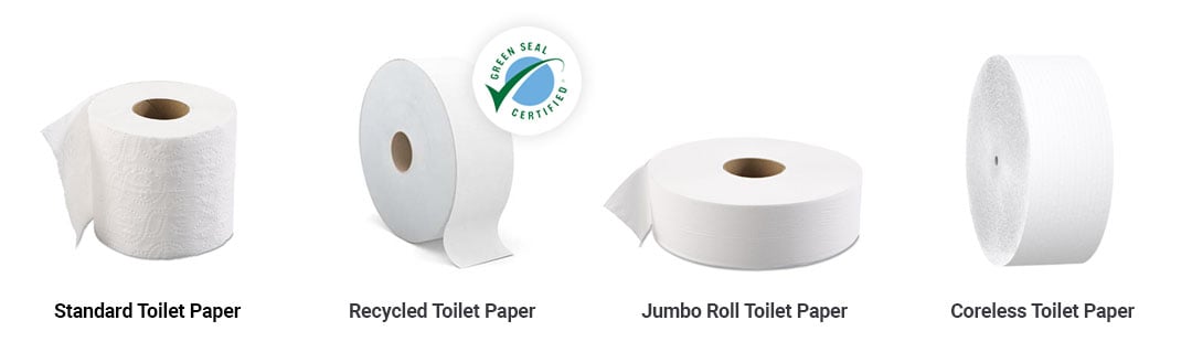 Different types of bulk toilet paper