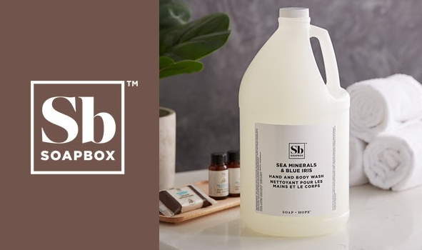 Soapbox bath and body care bulk gallons