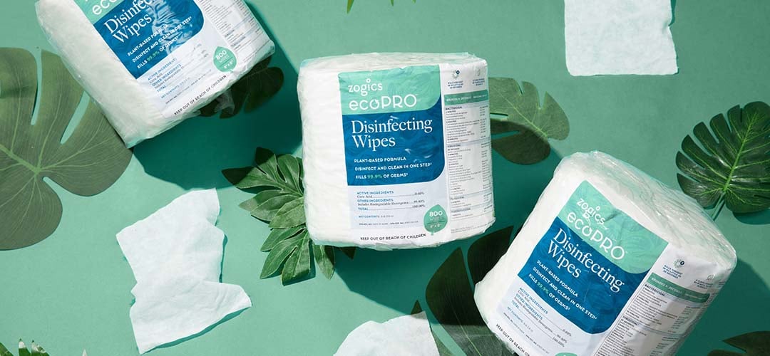 ecoPRO Plant-Based Disinfecting Wipes from Zogics
