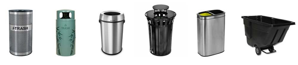 Zogics commercial trash cans