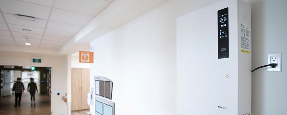 Surgically Clean Air purifiers in a hospital setting